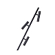Торшер Kink Light Верония черный 07613-F,19