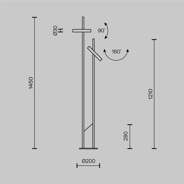 Торшер Maytoni Modern Trust MOD460FL-L6BS3K