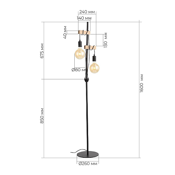 Торшер Evoluce Bagetti SL1142.405.01