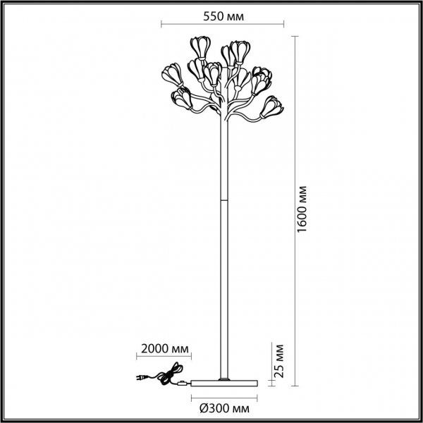 Торшер Odeon Light Modern Gardi 5090/12F Торшер Odeon Light Modern Gardi 5090/12F