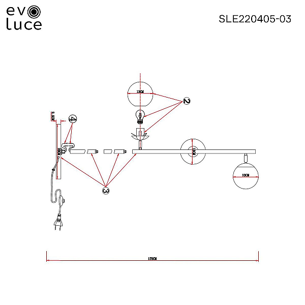 Торшер Evoluce FORLI SLE220405-03