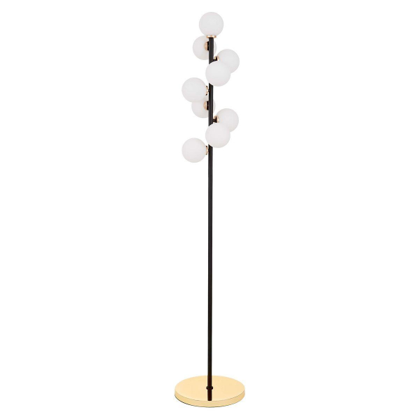 Торшер Lumina Deco Marsiada LDF 6033-9 BK+F.GD Торшер Lumina Deco Marsiada LDF 6033-9 BK+F.GD