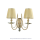Бра Crystal Lux Victoria AP2 Gold/Amber