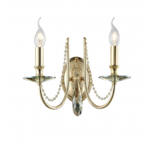 Бра Crystal Lux Victoria AP2 Gold/Amber