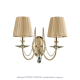 Бра Crystal Lux Victoria AP2 Gold/Amber