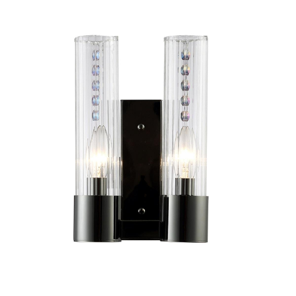Бра Crystal Lux OTONO AP2 BLACK CHROMIUM/TRANSPARENTE Бра Crystal Lux OTONO AP2 BLACK CHROMIUM/TRANSPARENTE