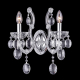 Бра Crystal Lux Hollywood AP2 Chrome