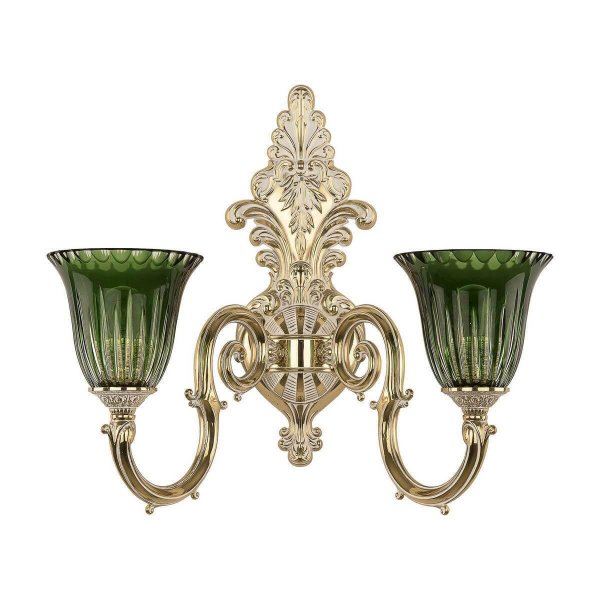 Бра Bohemia Ivele 7203B15/2/210 GW P2 U Clear-Green/H-1K