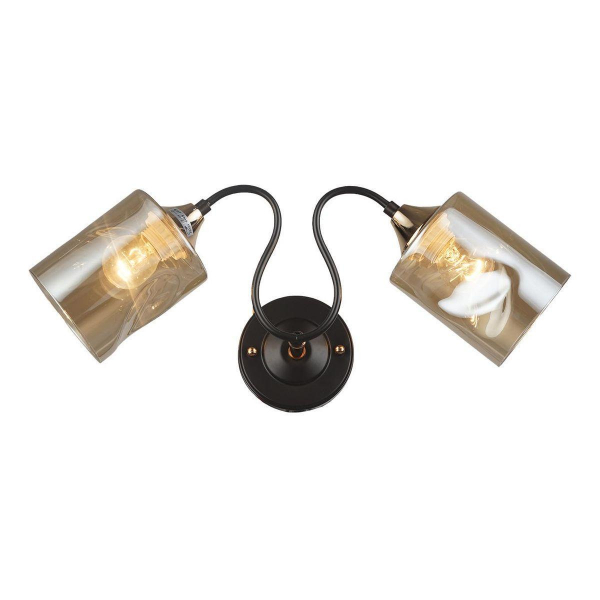 Бра IMEX MD.4052-2-W COFFEE+FGD Бра IMEX MD.4052-2-W COFFEE+FGD