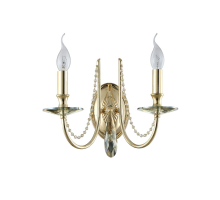 Бра Crystal Lux Victoria AP2 Gold/Amber