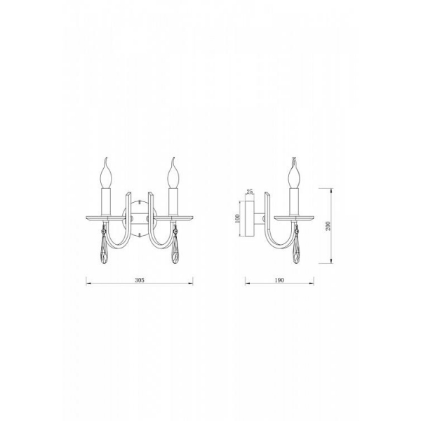 Бра Freya Forte FR1006WL-02N Бра Freya Forte FR1006WL-02N