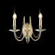 Бра Crystal Lux Victoria AP2 Gold/Amber