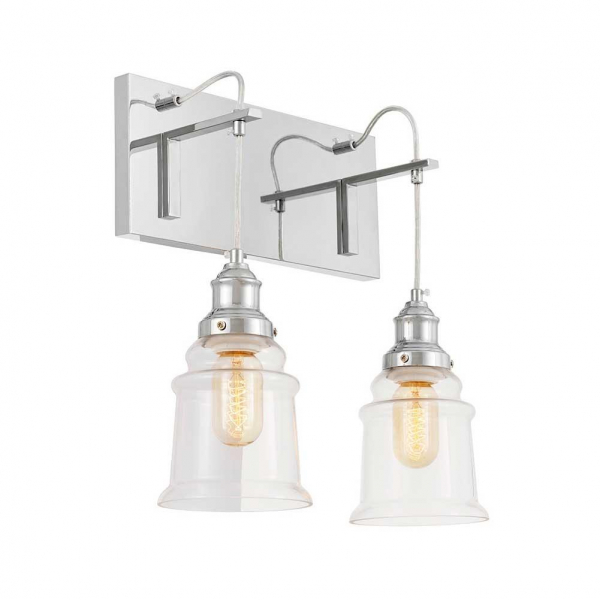 Бра Lumina Deco Fredica Moletti LDW 6844-2 CHR+PR Бра Lumina Deco Fredica Moletti LDW 6844-2 CHR+PR