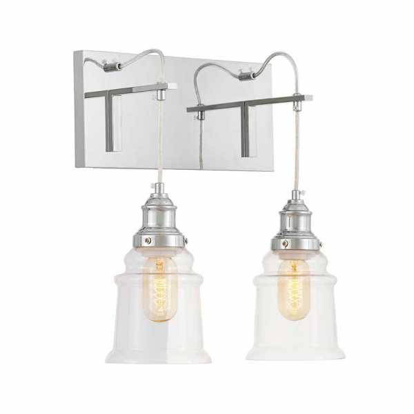 Бра Lumina Deco Fredica Moletti LDW 6844-2 CHR+PR Бра Lumina Deco Fredica Moletti LDW 6844-2 CHR+PR