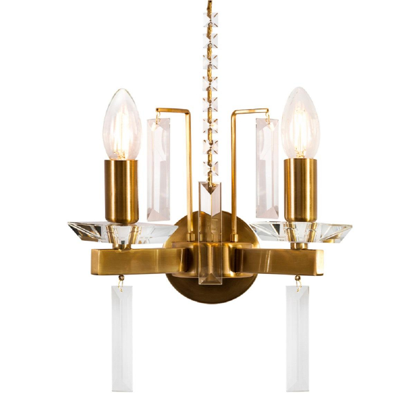 Бра Crystal Lux Marron AP2 Brass Бра Crystal Lux Marron AP2 Brass