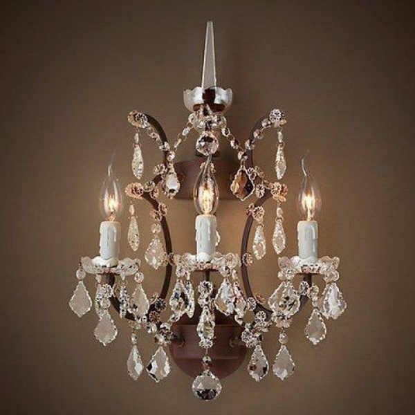 Бра Loft-Concept RH Rococo Iron Crystal Chandelier 44.493-0 Бра Loft-Concept RH Rococo Iron Crystal Chandelier 44.493-0