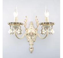 Бра Eurosvet 3281/2 белый с золотом/тонированный хрусталь Strotskis