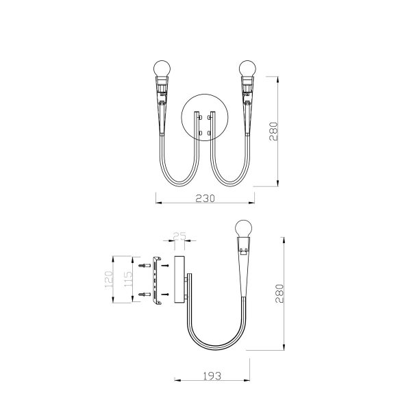 Бра Freya Branches FR5253WL-02N