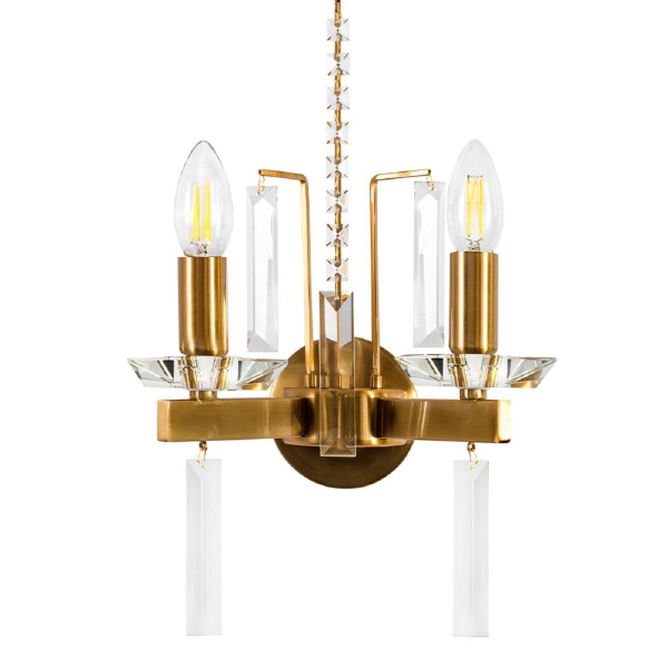 Бра Crystal Lux Marron AP2 Brass Бра Crystal Lux Marron AP2 Brass