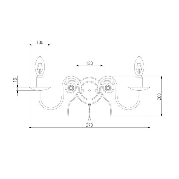 Бра Eurosvet 60018/2 белый с золотом Бра Eurosvet 60018/2 белый с золотом