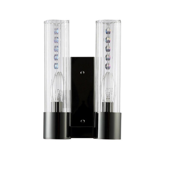 Бра Crystal Lux OTONO AP2 BLACK CHROMIUM/TRANSPARENTE Бра Crystal Lux OTONO AP2 BLACK CHROMIUM/TRANSPARENTE