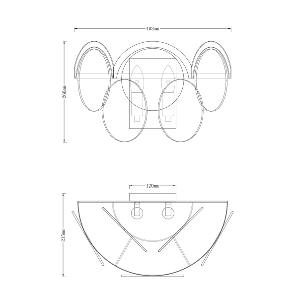 Бра Moderli Komo V7083-2W