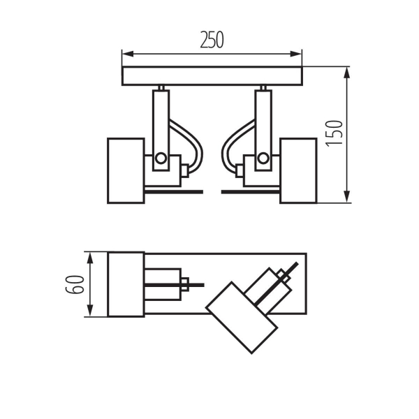 Спот Kanlux SONDA II EL-2I W 34923 Спот Kanlux SONDA II EL-2I W 34923
