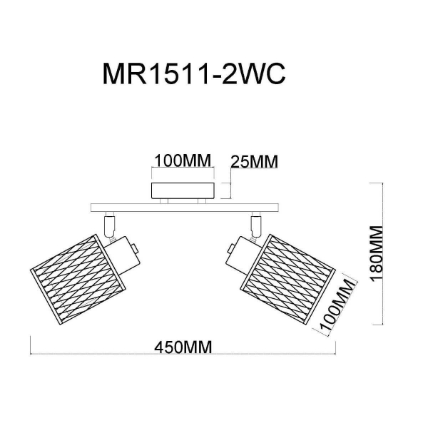 Спот MyFar Cathy MR1511-2WC Спот MyFar Cathy MR1511-2WC