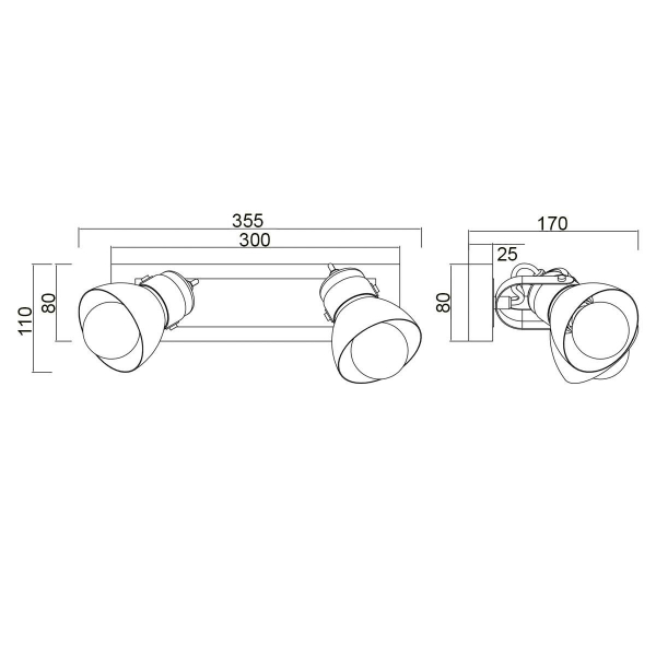 Спот Vele Luce Vulcano VL6544W02 Спот Vele Luce Vulcano VL6544W02