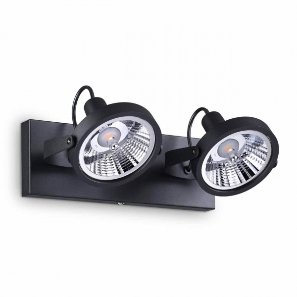 Спот Ideal Lux Glim PL2 Nero 200248 Спот Ideal Lux Glim PL2 Nero 200248