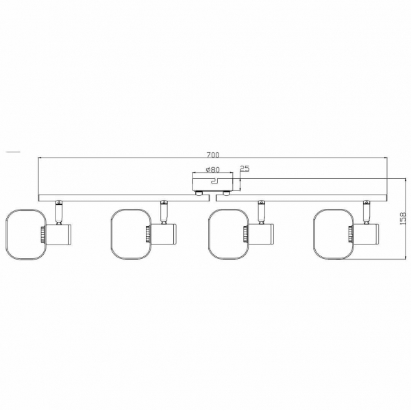 Спот Rivoli Dorkas 7026-704 Б0047100 Спот Rivoli Dorkas 7026-704 Б0047100