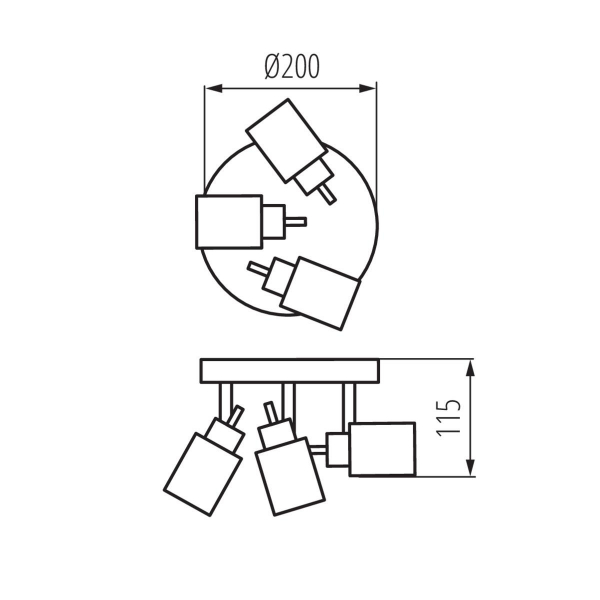 Спот Kanlux EVELI EL-3O 29102 Спот Kanlux EVELI EL-3O 29102