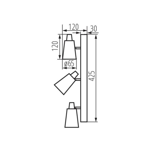 Спот Kanlux SEMPRA EL-3I B-SR 33095 Спот Kanlux SEMPRA EL-3I B-SR 33095