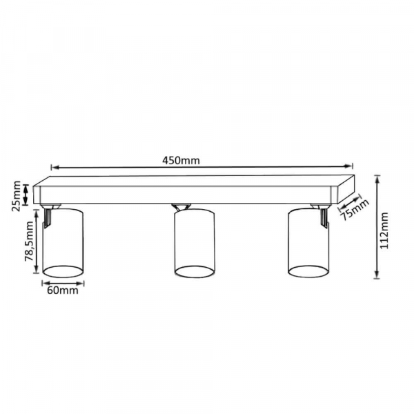 Спот Crystal Lux CLT 017CW3 L450 WH Спот Crystal Lux CLT 017CW3 L450 WH