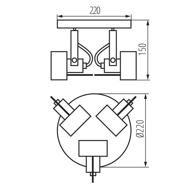 Спот Kanlux SONDA II EL-3O W 34927 Спот Kanlux SONDA II EL-3O W 34927