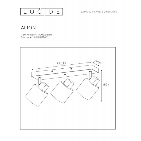 Спот Lucide Alion 17999/03/30 Спот Lucide Alion 17999/03/30