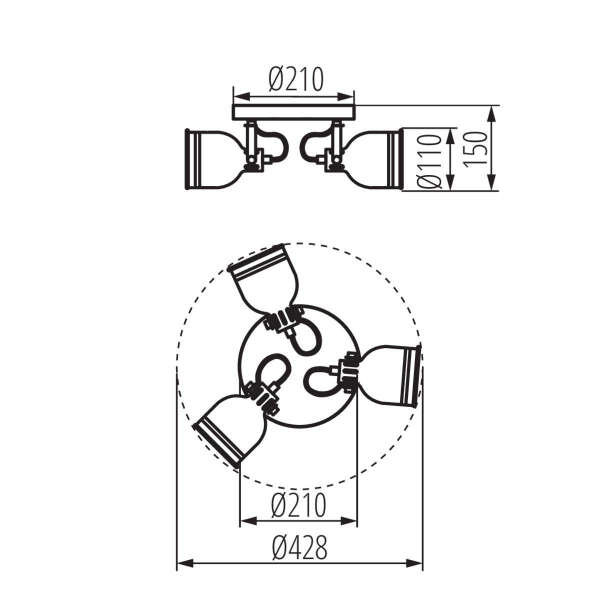 Спот Kanlux DERATO EL-3O W-SR 35645 Спот Kanlux DERATO EL-3O W-SR 35645
