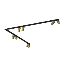 Накладной спот Nowodvorski Mono Corner 2x150 Black/Brass 7755