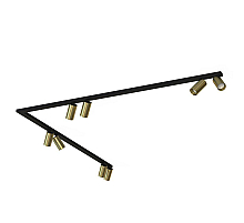 Накладной спот Nowodvorski Mono Corner 2x150 Black/Brass 7755