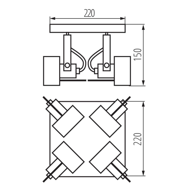 Спот Kanlux SONDA II EL-4O B 34928 Спот Kanlux SONDA II EL-4O B 34928