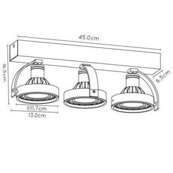 Светодиодный спот Lucide Dorian Led 22968/36/30 Светодиодный спот Lucide Dorian Led 22968/36/30