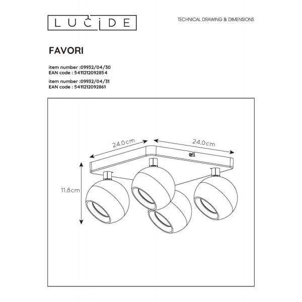 Спот Lucide Favori 09932/04/31 Спот Lucide Favori 09932/04/31