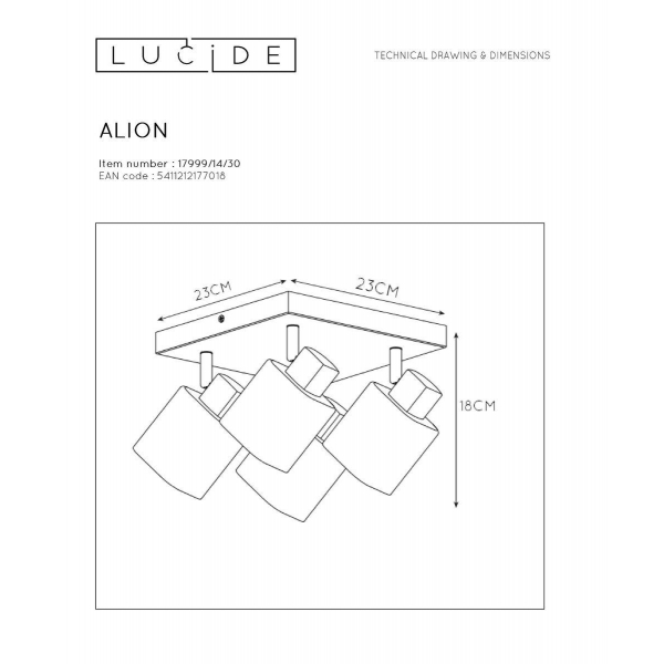 Спот Lucide Alion 17999/14/30 Спот Lucide Alion 17999/14/30