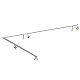 Накладной спот Nowodvorski Mono Corner 2x200 White/Gold 7697