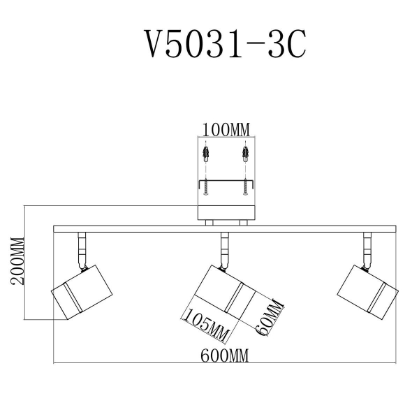 Спот Moderli David V5031-3C Спот Moderli David V5031-3C