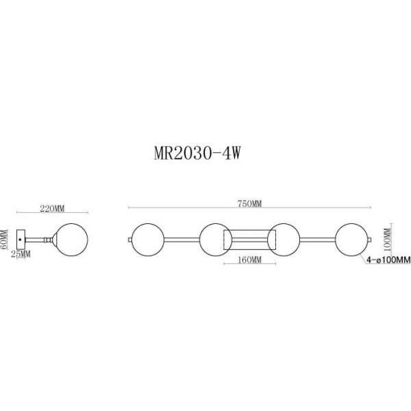 Бра MyFar Valency MR2030-4W Бра MyFar Valency MR2030-4W