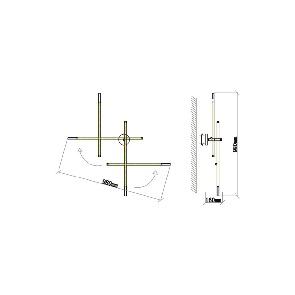 Бра Vele Luce Corda VL5534W34 Бра Vele Luce Corda VL5534W34