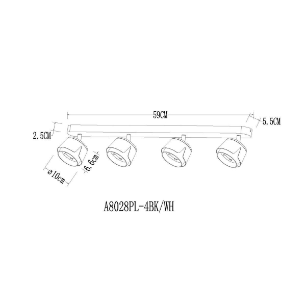Спот Arte Lamp Amaks A8028PL-4WH Спот Arte Lamp Amaks A8028PL-4WH