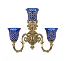 Бра Bohemia Ivele 7203B16/2+1/210 G P2 U Clear-Blue/H-1J