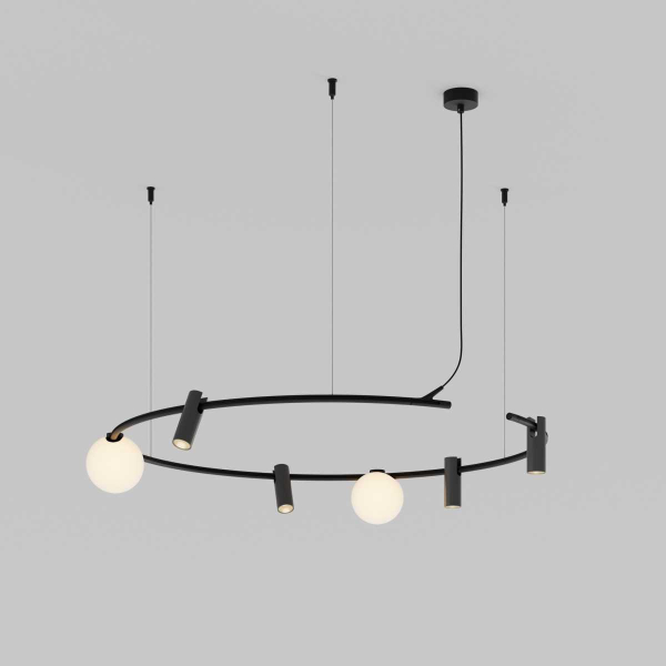 Шинопровод подвесной круглый горизонтальный Maytoni Technical ARITY Busbar trunkings Arity TRX233-RH-D800-B